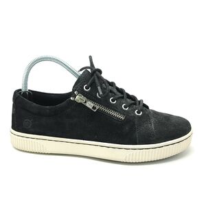 Born Tamara Shoes Womens 7.5 Suede Slip on Lace up Sneakers